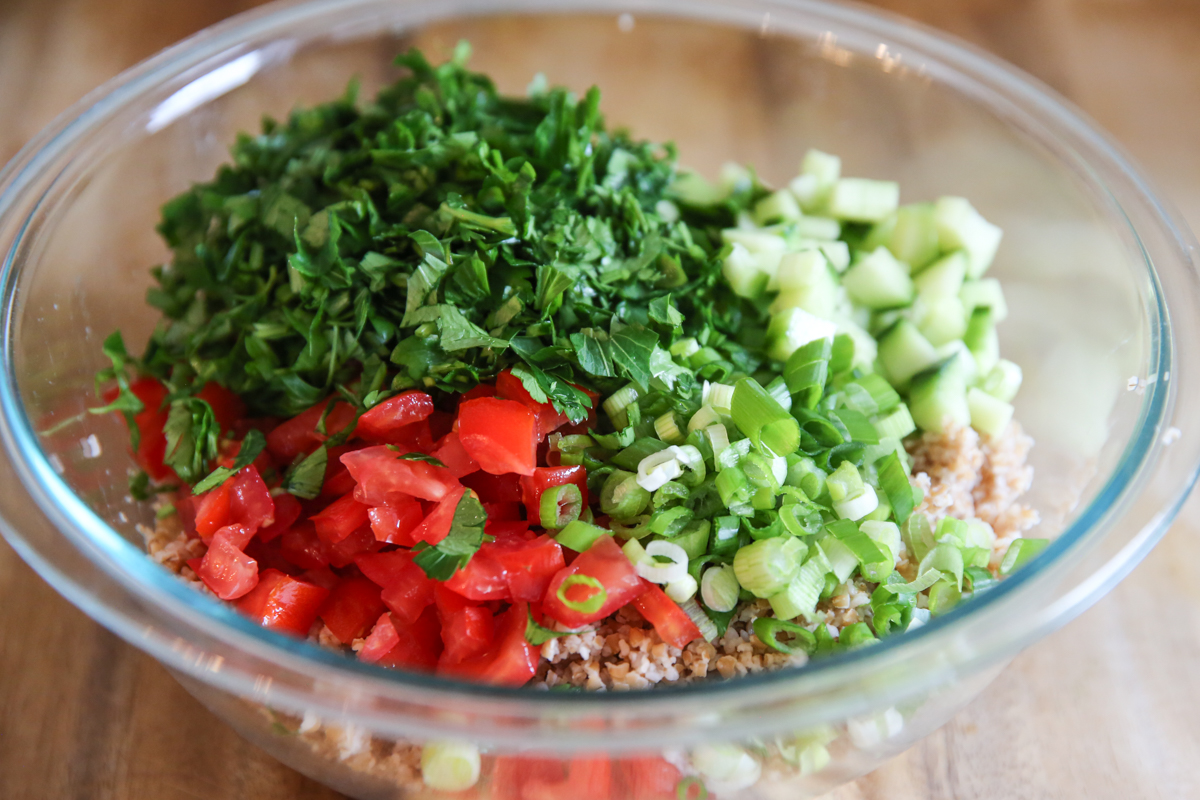 ingredients for tabbouleh