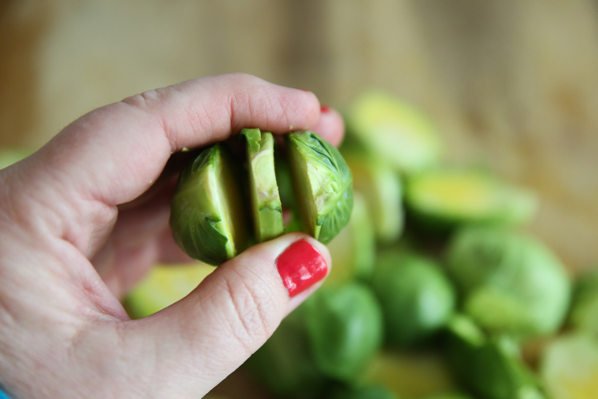 brussels sprouts sliced