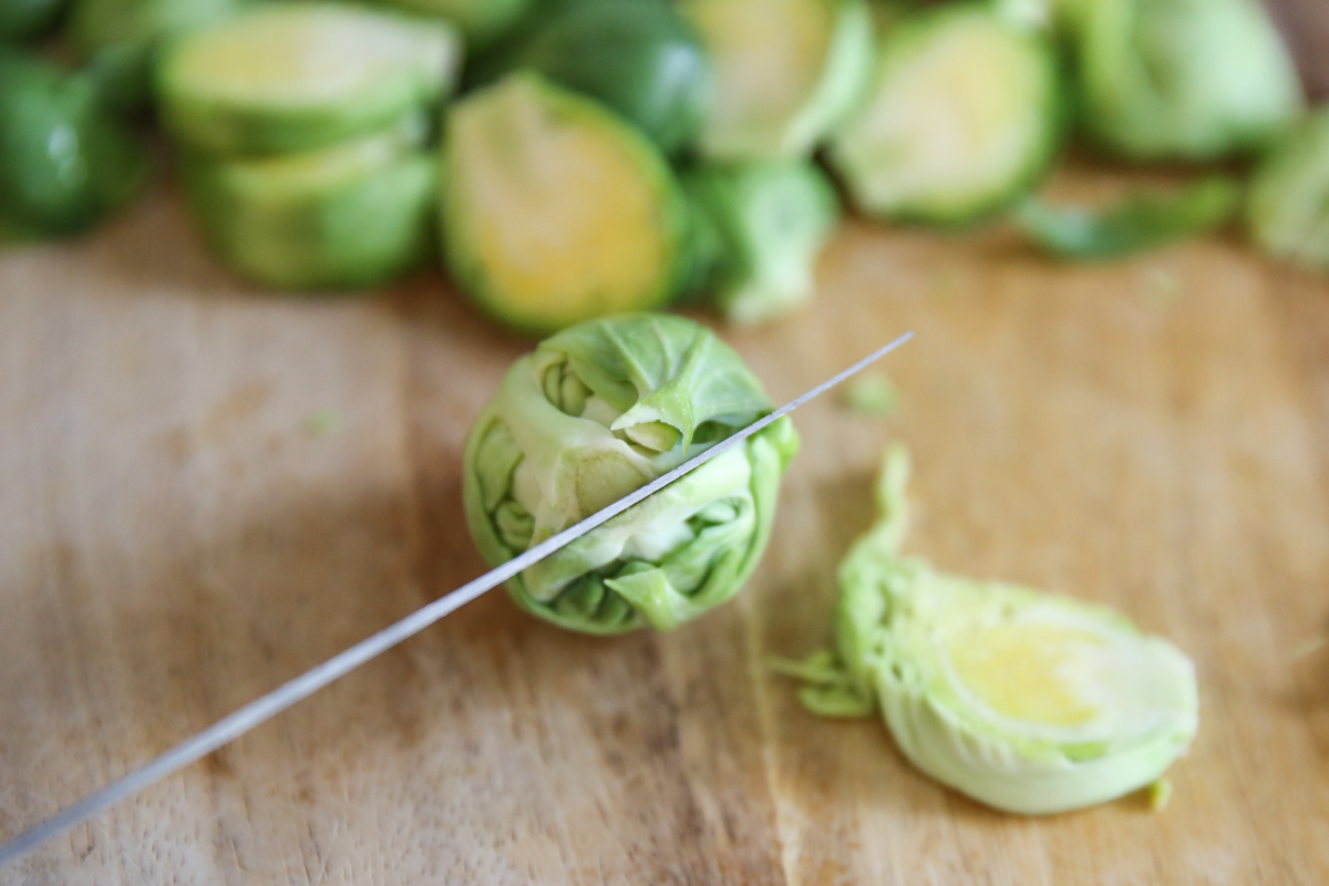 brussels sprouts sliced