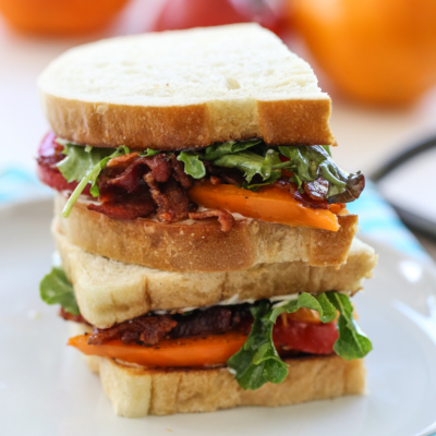 blt sandwich stacked