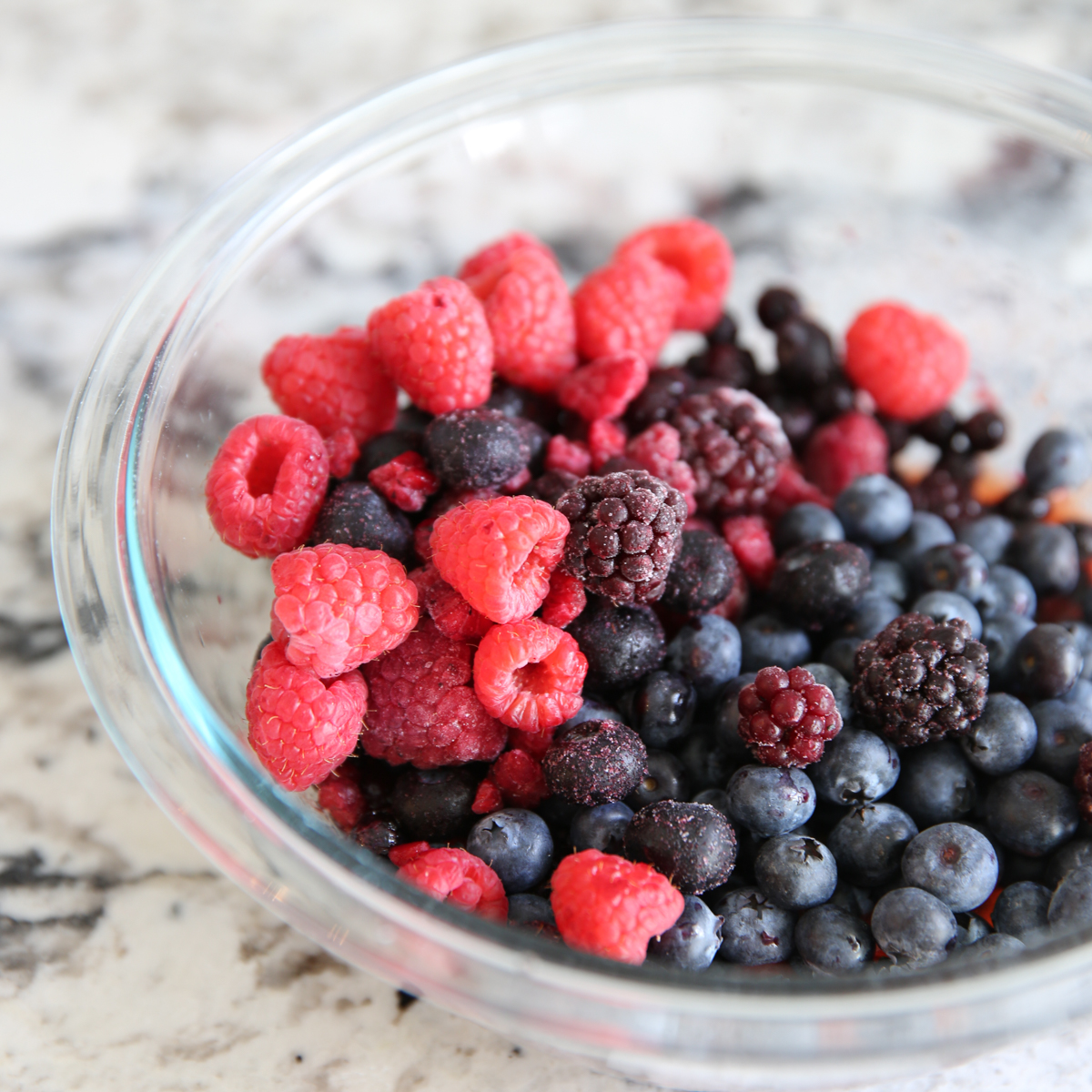 mixed berries in a bowl