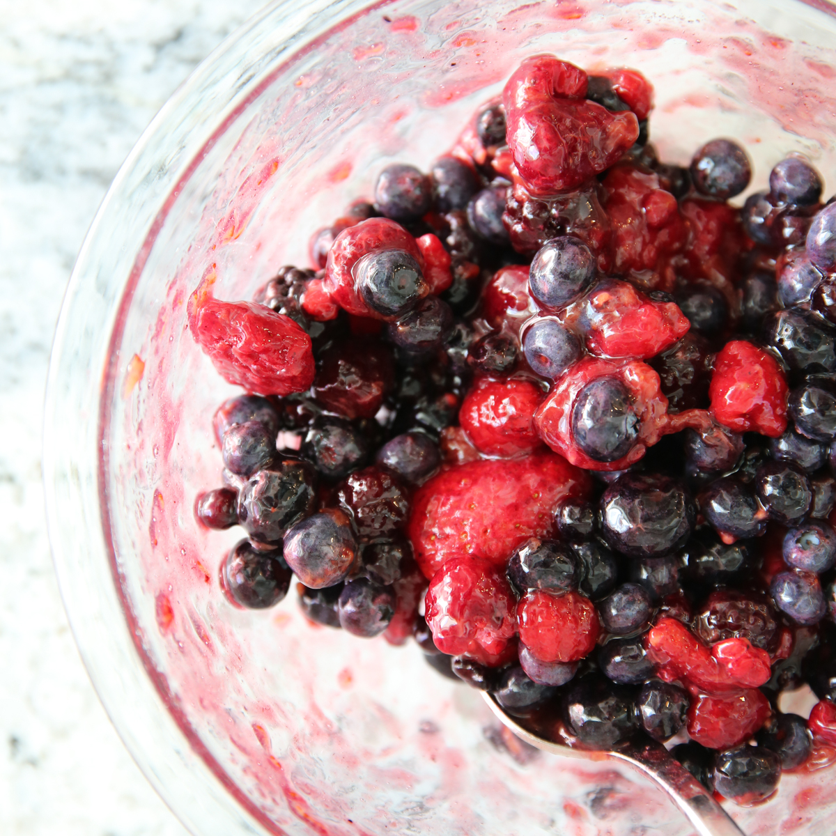 mixed berries in a bowl