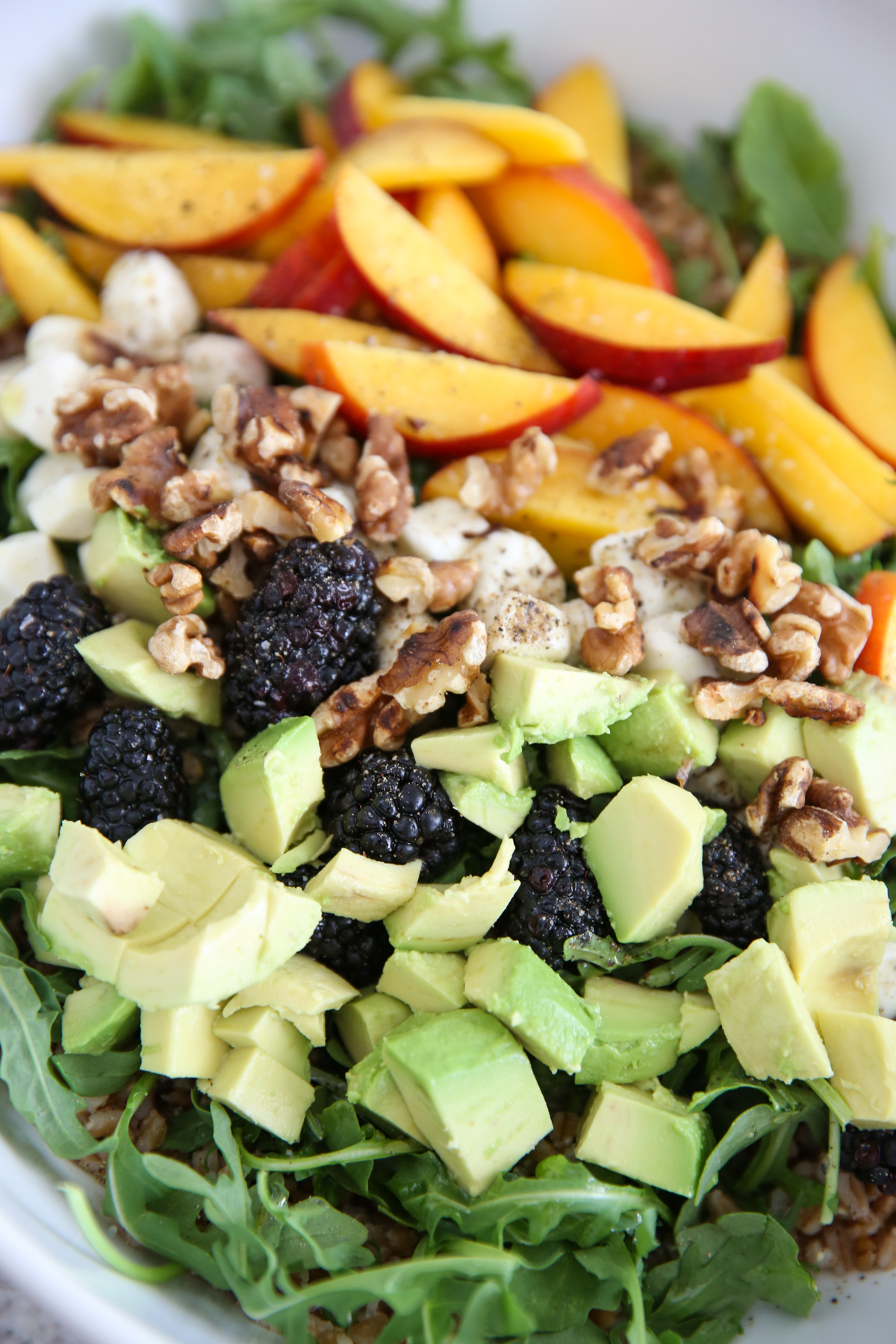 salad ingredients in a bowl