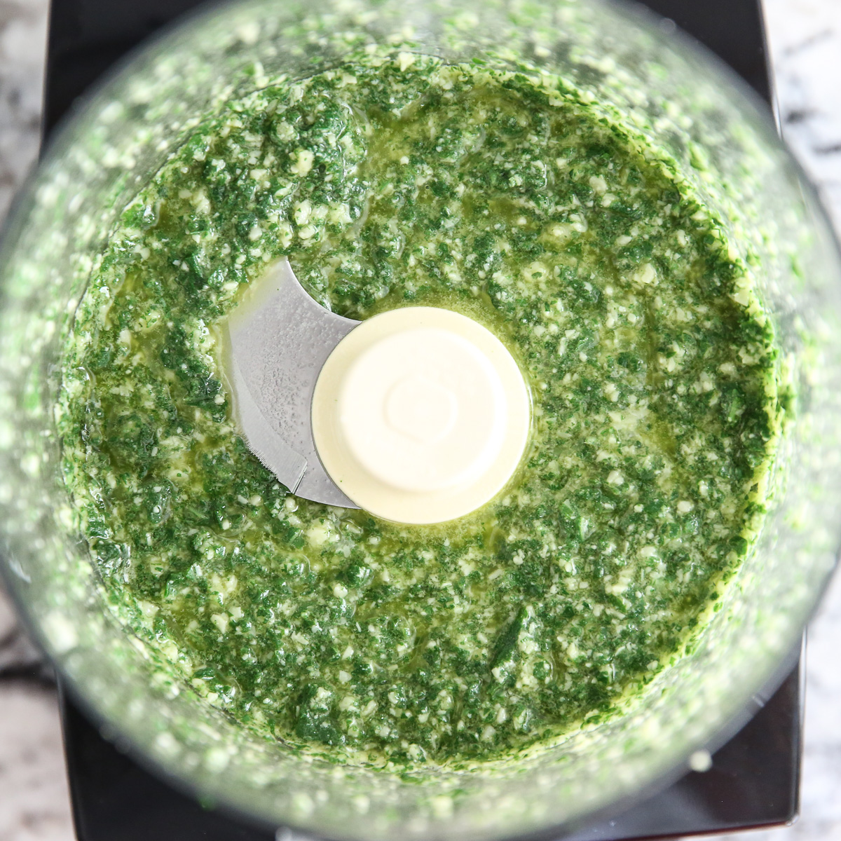 pesto in a food processor