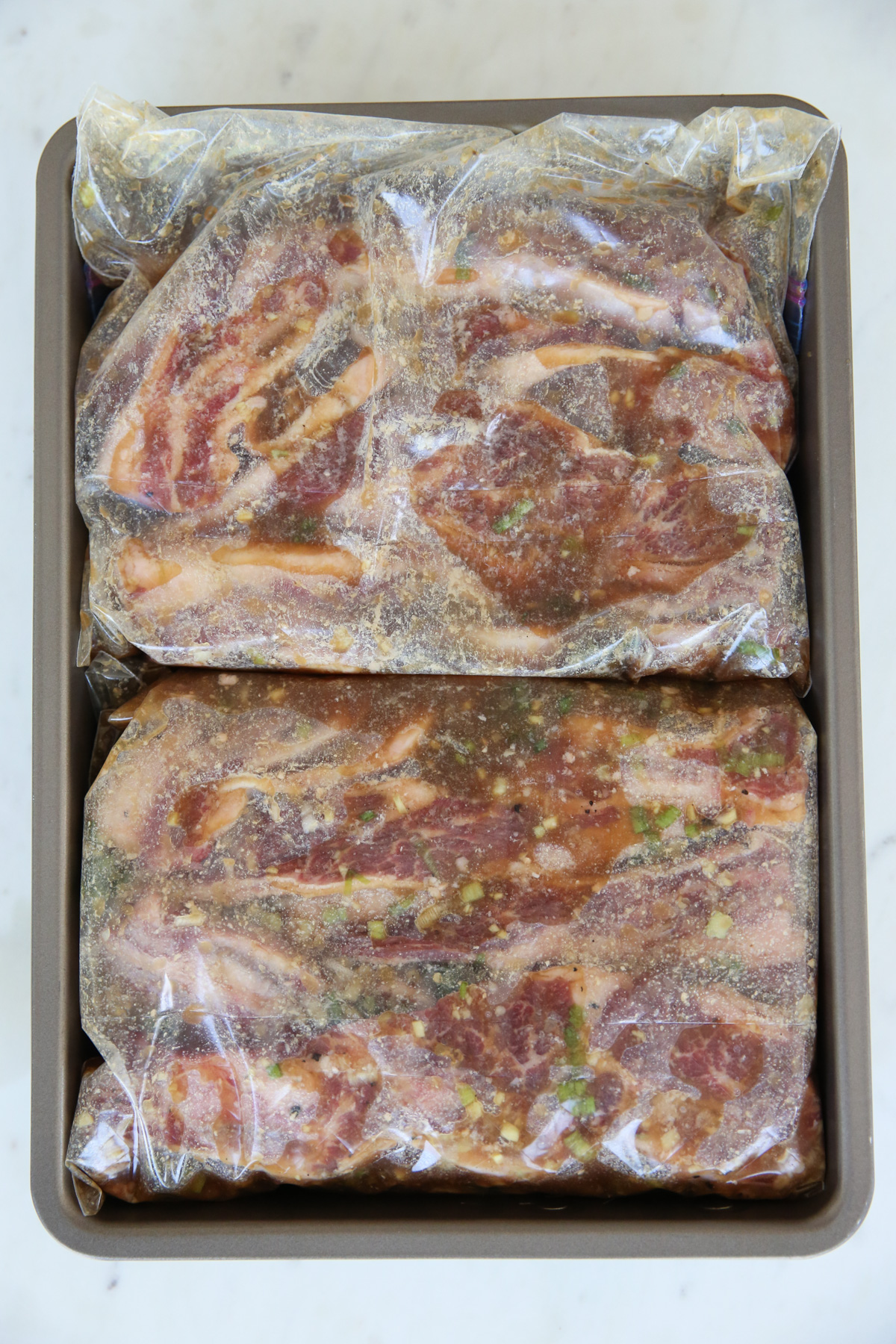 short ribs marinating