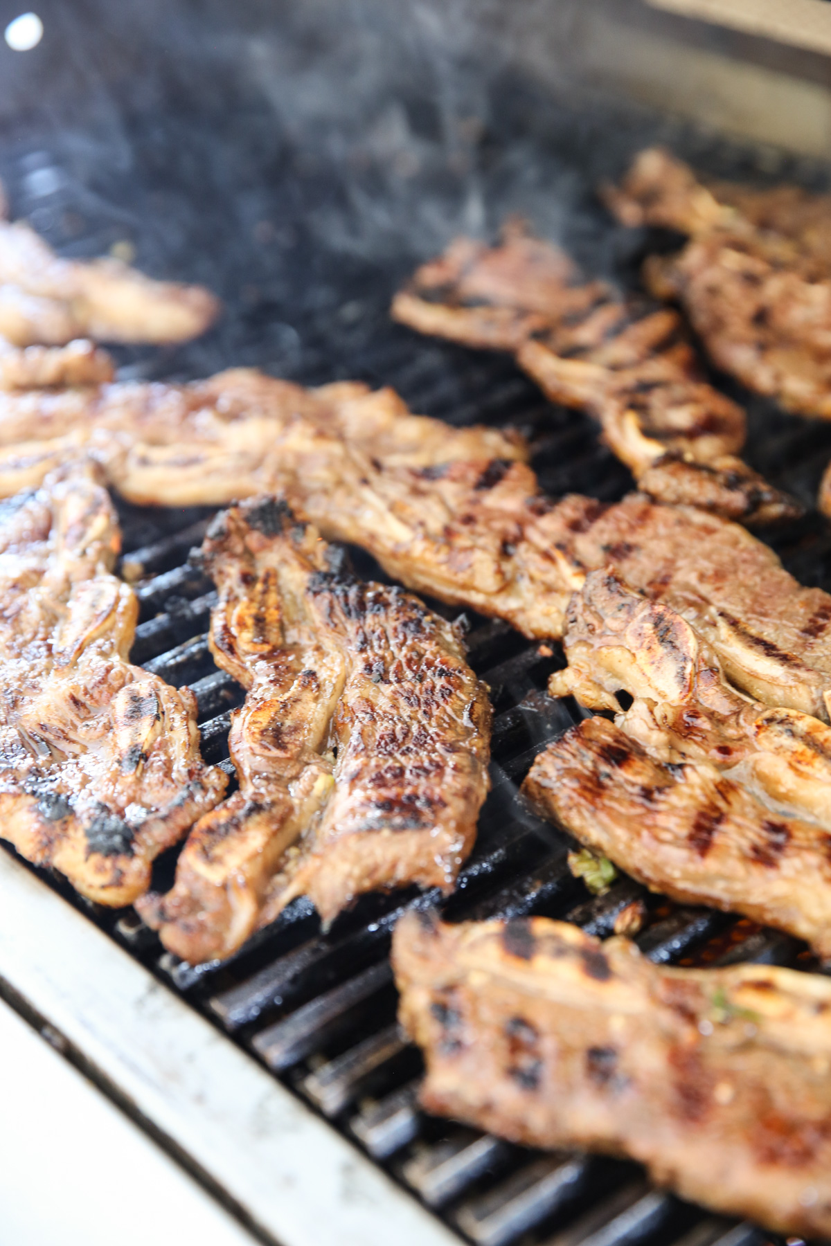 Hawaiian Style Short Ribs on the grill