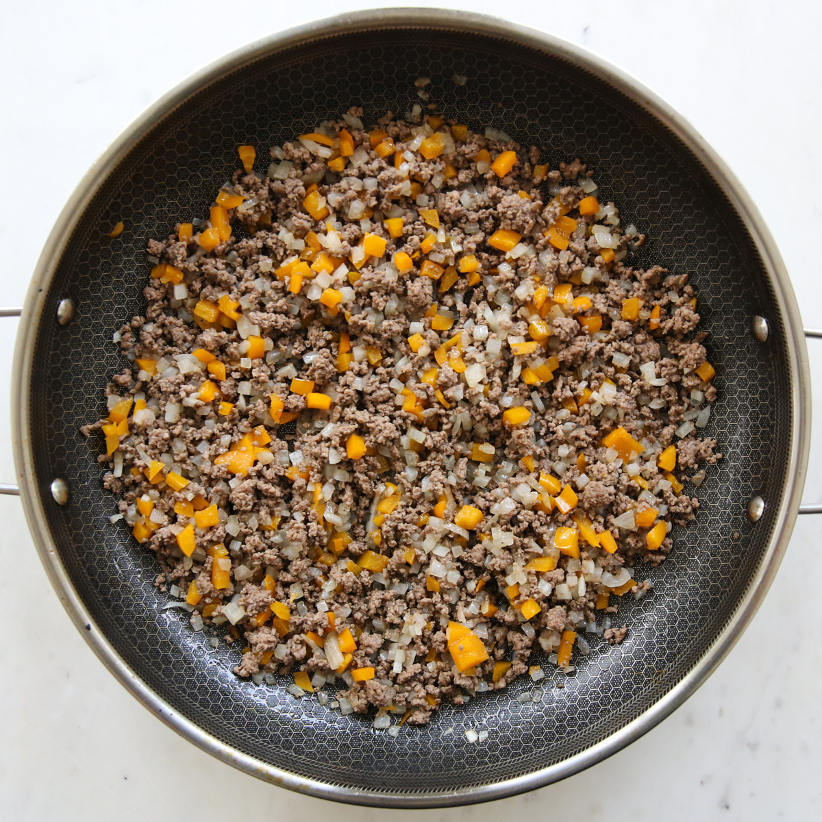 ground beef and veggies