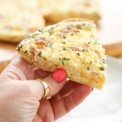 Slice of Tortilla Egg Bake