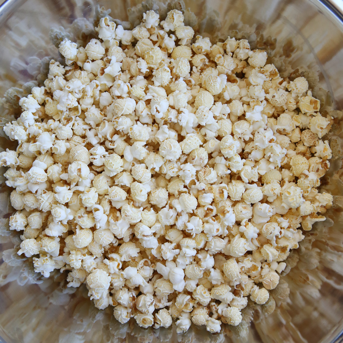 popped popcorn in a bowl
