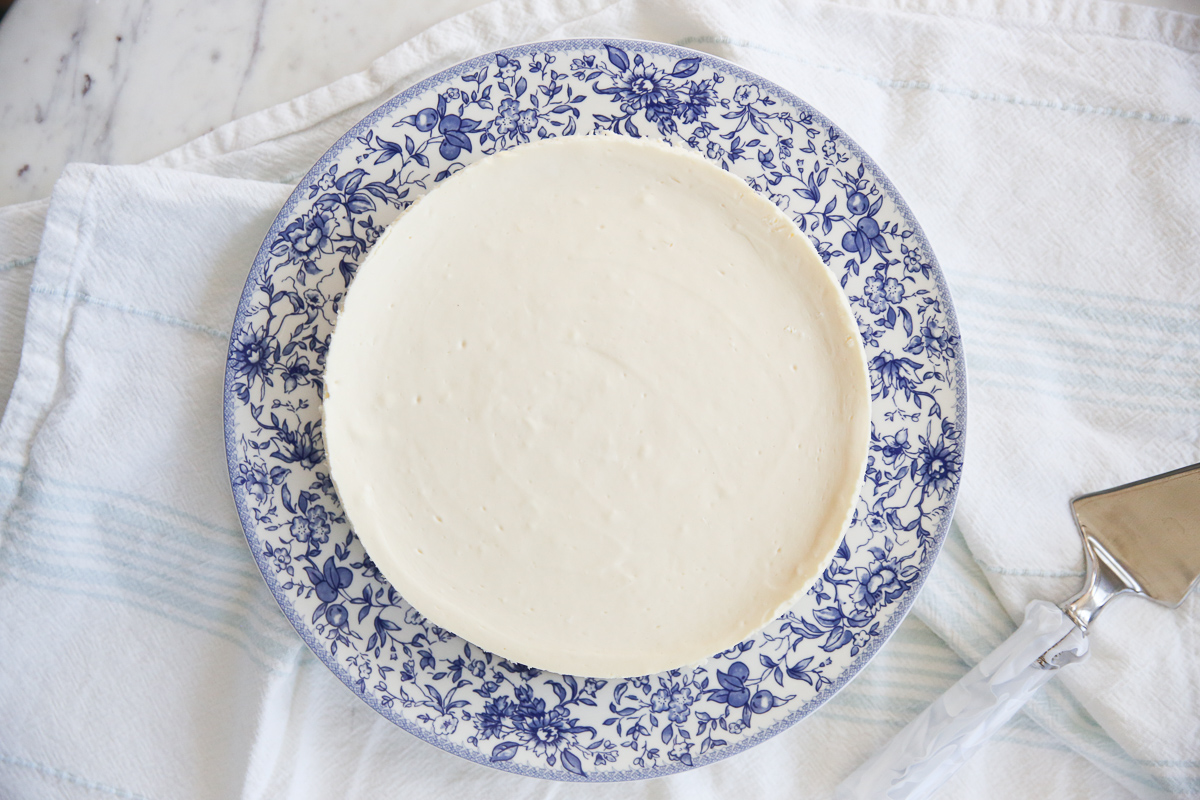 cooked cheesecake on a plate